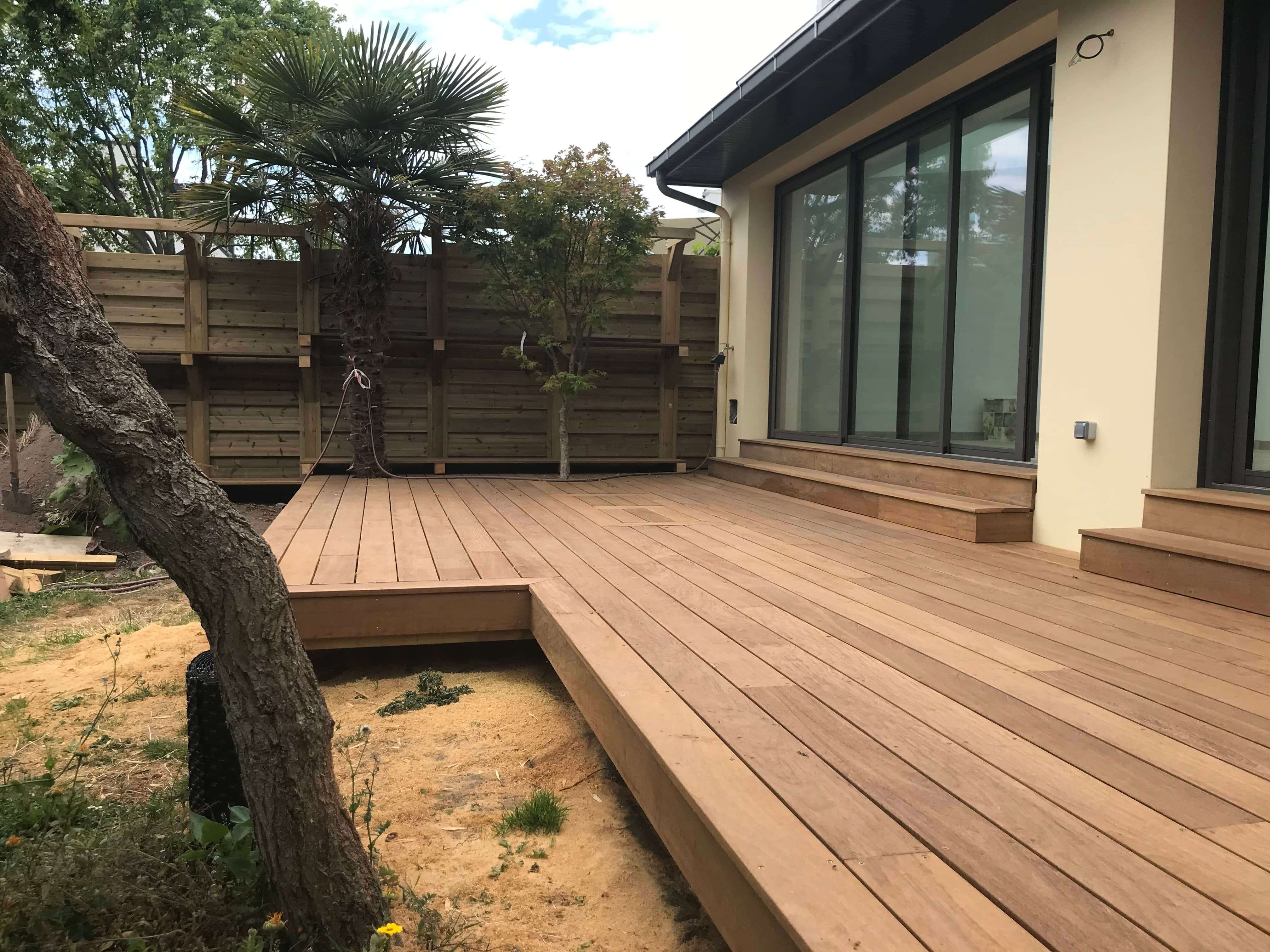aménagement terrasse bois ipé rca ronan créac'h agencement Larmor plage