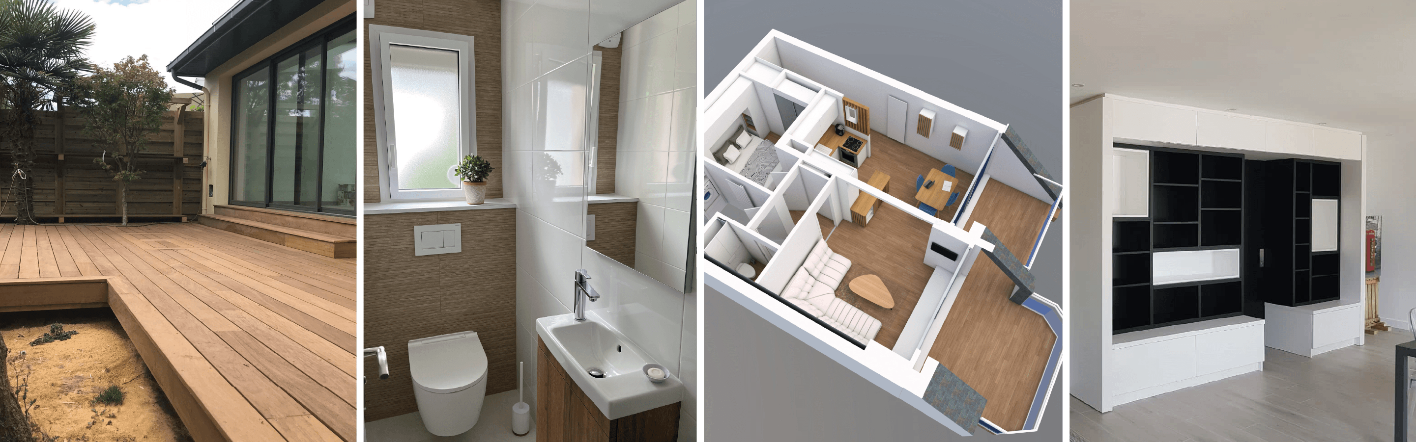 Bannière RCA modèles agencement extérieurs terrasses salle de bain modélisation 3D et conception de meubles